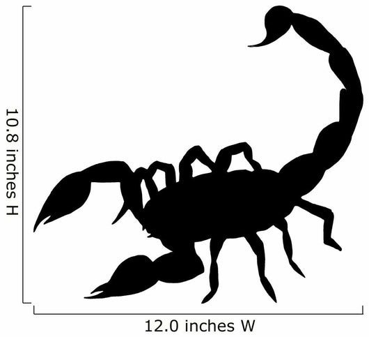 Black Scorpion Silhouette Wall Decal