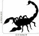 Black Scorpion Silhouette Wall Decal