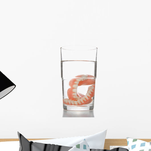 Denture Glass Wall Decal