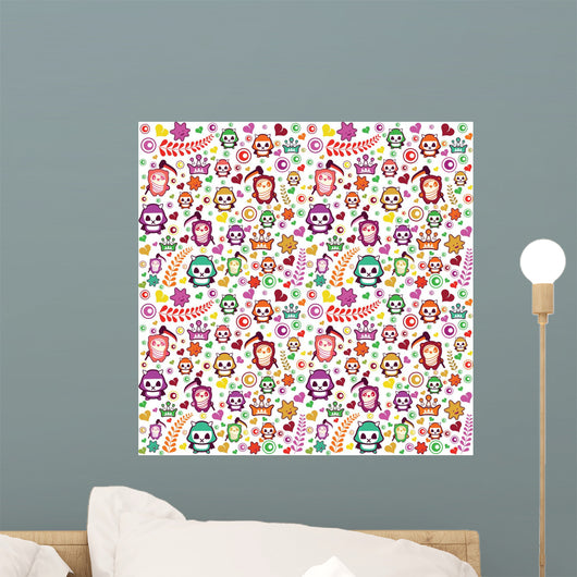 Abstract Design with Wall Decal