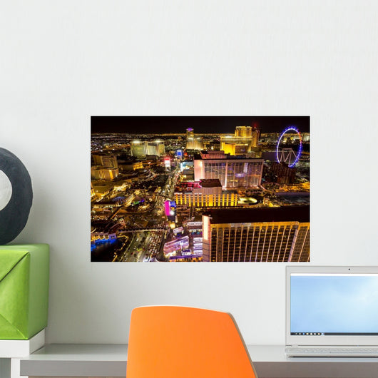 Las Vegas Night Wall Decal