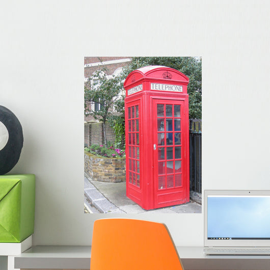 London Phone Booth Wall Decal