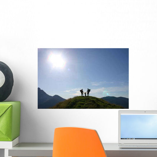 Family against Light Wall Decal