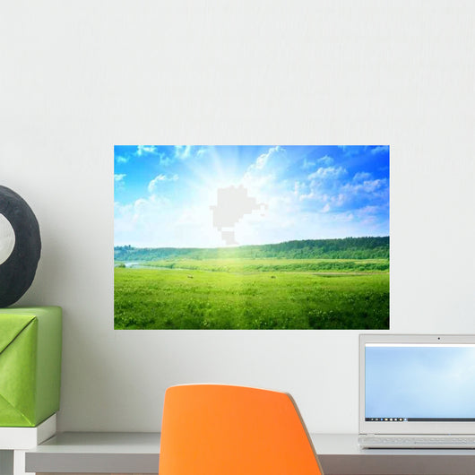 Country Landscape Wall Decal