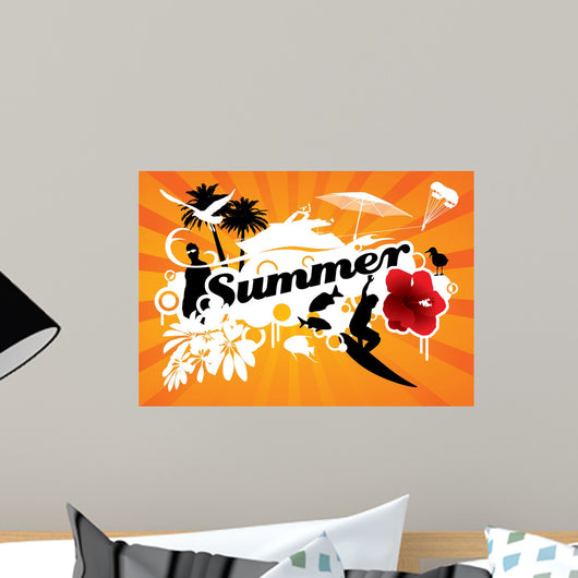 Summer Wall Decal Design 1
