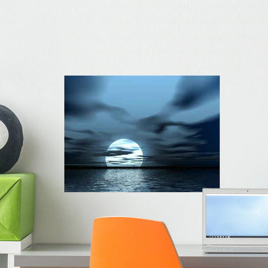 Moon Landscape Wall Decal