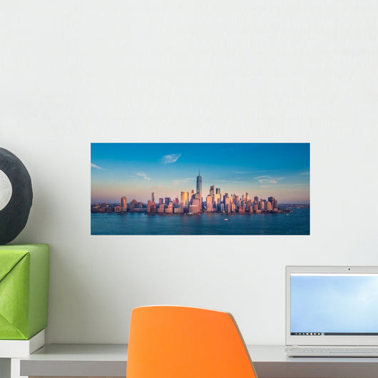 Manhattan Downtown Panorama Wall Decal