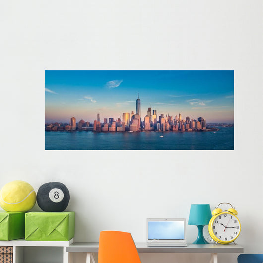 Manhattan Downtown Panorama Wall Decal