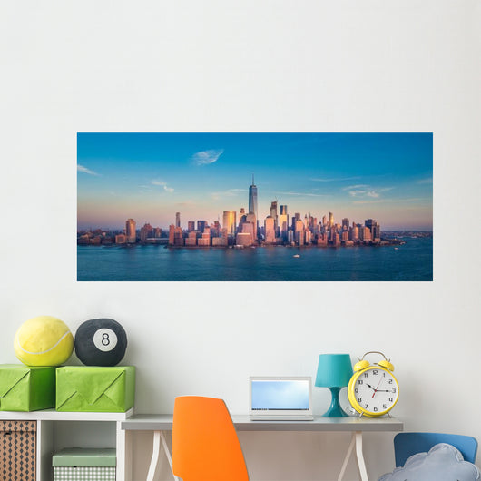 Manhattan Downtown Panorama Wall Decal