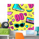 Vector Neon Pop 80s Wall Decal Design 2