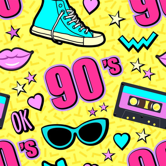 Vector Neon Pop 80s Wall Decal Design 2