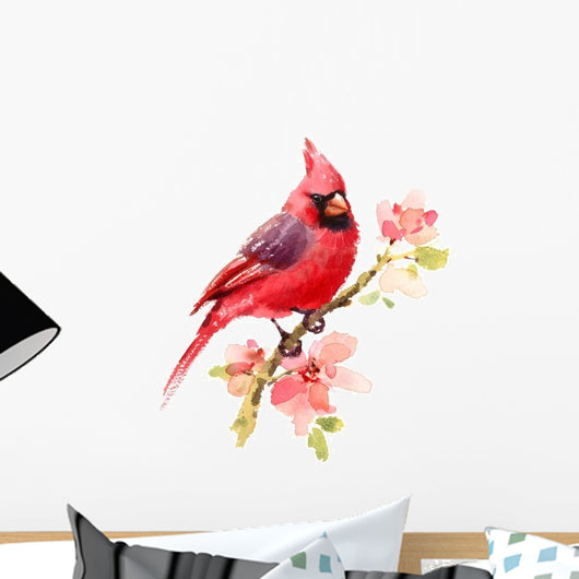 Cardinal Red Bird Wall Decal