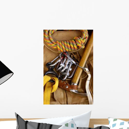 Rock Climbing Equipment Wall Decal