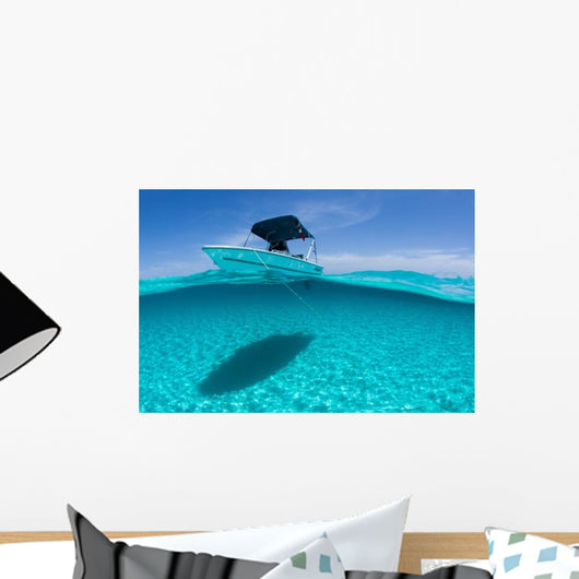 Caribbean Sea Stationary Boat Wall Decal