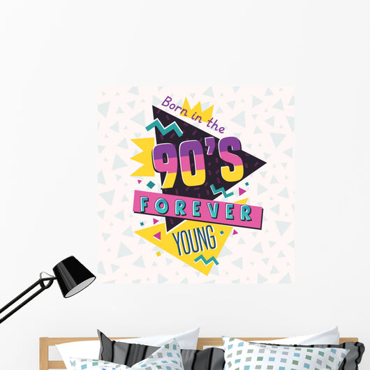 90's Style Label Vector Wall Decal Design 5