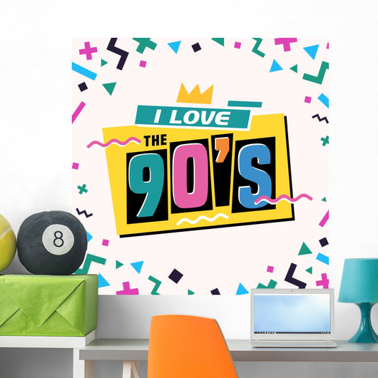 90's Style Label Vector Wall Decal Design 4