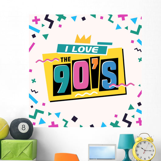 90's Style Label Vector Wall Decal Design 4