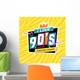 90's Style Label Vector Wall Decal Design 3
