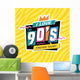 90's Style Label Vector Wall Decal Design 3