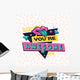 90's Style Label Vector Wall Decal Design 2