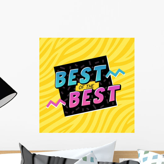 90's Style Label Vector Wall Decal Design 1