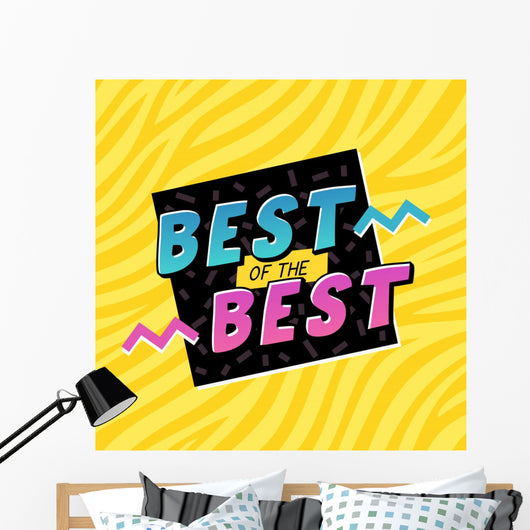 90's Style Label Vector Wall Decal Design 1