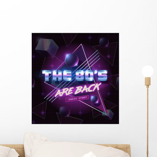 Vector Emblem 80's Are Wall Decal