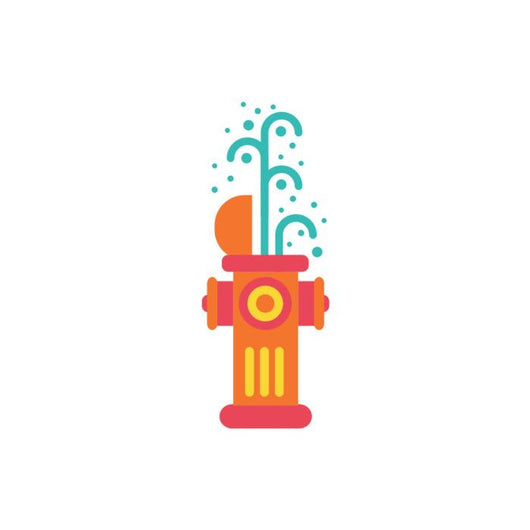 Street Fire Hydrant Open Wall Decal