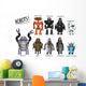 Robot Characters Wall Decal