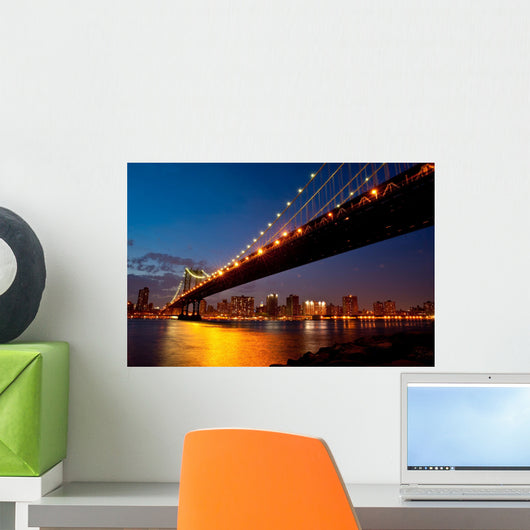 Manhattan Bridge Twilight Wall Decal