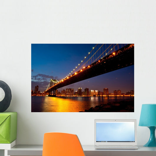 Manhattan Bridge Twilight Wall Decal