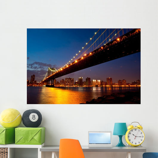 Manhattan Bridge Twilight Wall Decal