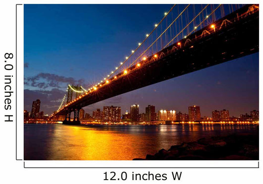 Manhattan Bridge Twilight Wall Decal