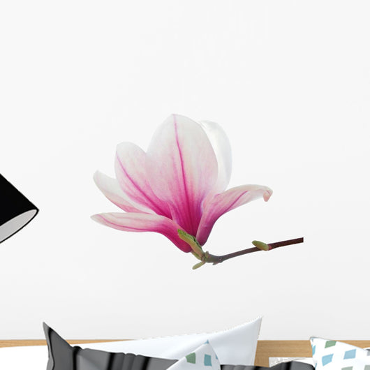 Pink Magnolia Flower Wall Decal