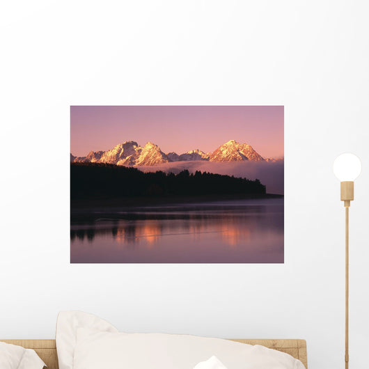Grand Teton Mountains with Wall Decal