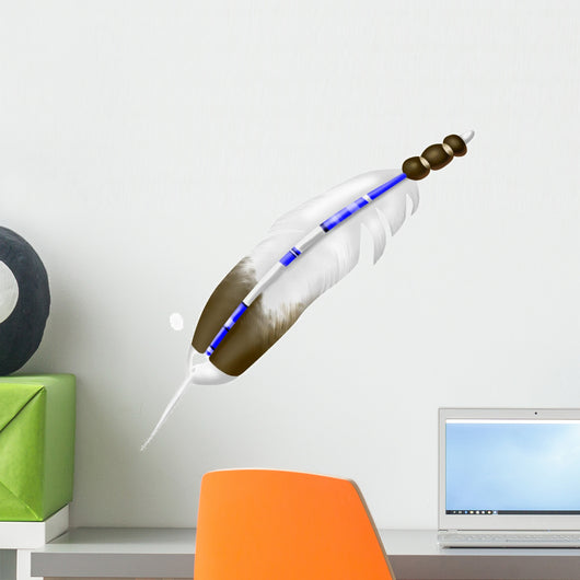 Lakota Eagle Feather Wall Decal