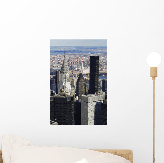 NYC Manhattan Chrysler Portrait Wall Decal