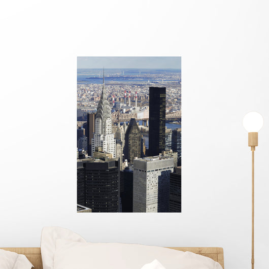 NYC Manhattan Chrysler Portrait Wall Decal