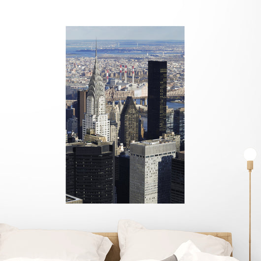 NYC Manhattan Chrysler Portrait Wall Decal