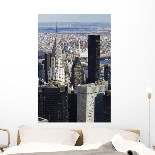 NYC Manhattan Chrysler Portrait Wall Decal