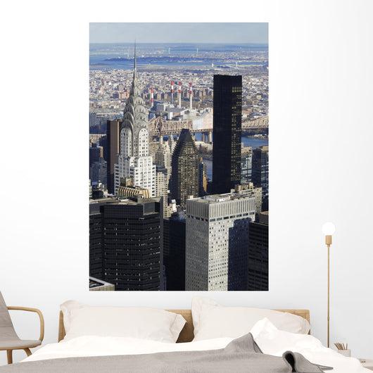 NYC Manhattan Chrysler Portrait Wall Decal