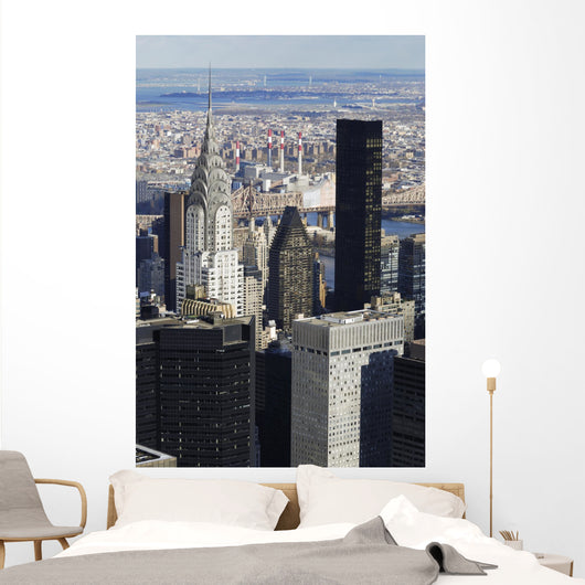 NYC Manhattan Chrysler Portrait Wall Decal