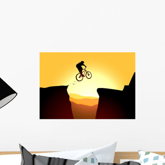 Jump Mountain Bike Wall Decal
