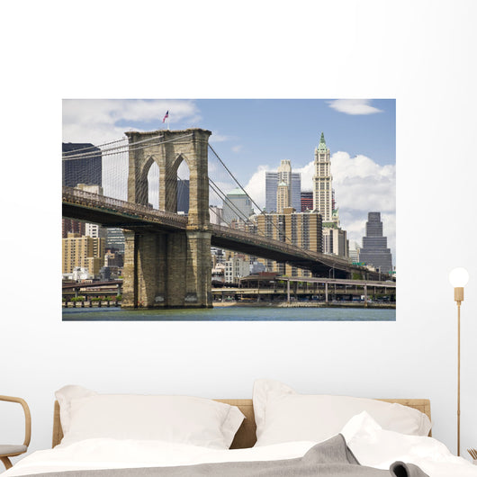 Brooklyn Bridge and Manhattan Wall Decal Design 1