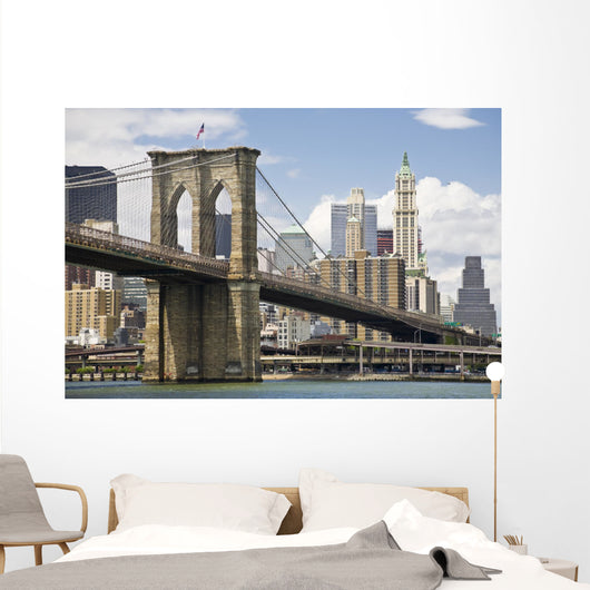 Brooklyn Bridge and Manhattan Wall Decal Design 1