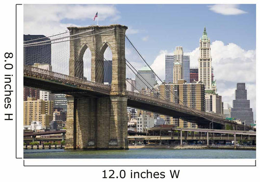 Brooklyn Bridge and Manhattan Wall Decal Design 1