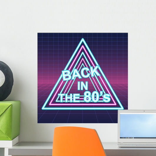 Retro Sci-fi Background Vector Wall Decal