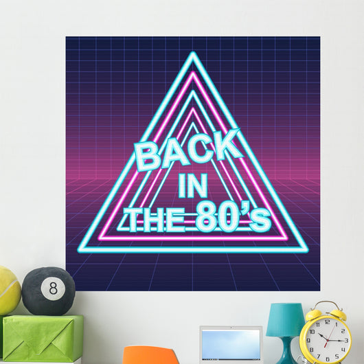Retro Sci-fi Background Vector Wall Decal