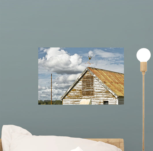 Wind Rooster Roof Farm Wall Decal