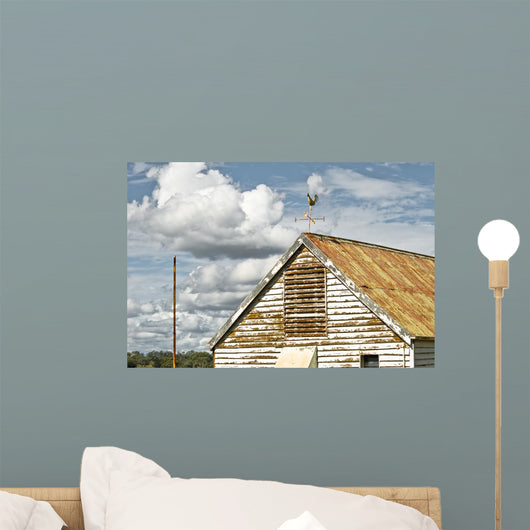 Wind Rooster Roof Farm Wall Decal